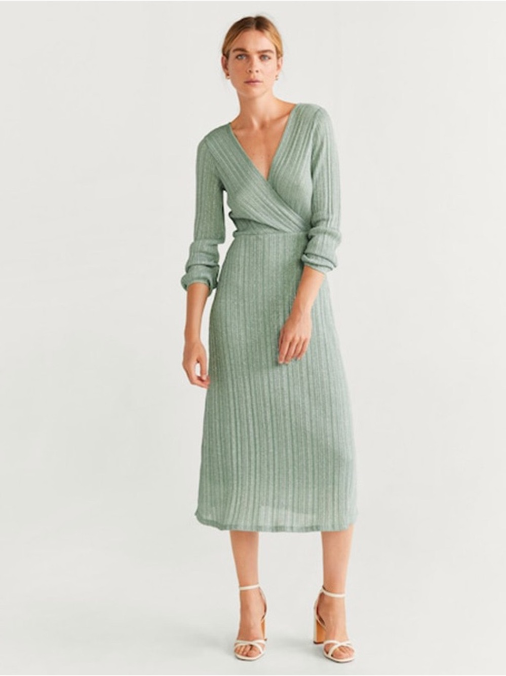Mango Metallic Thread Dress size medium